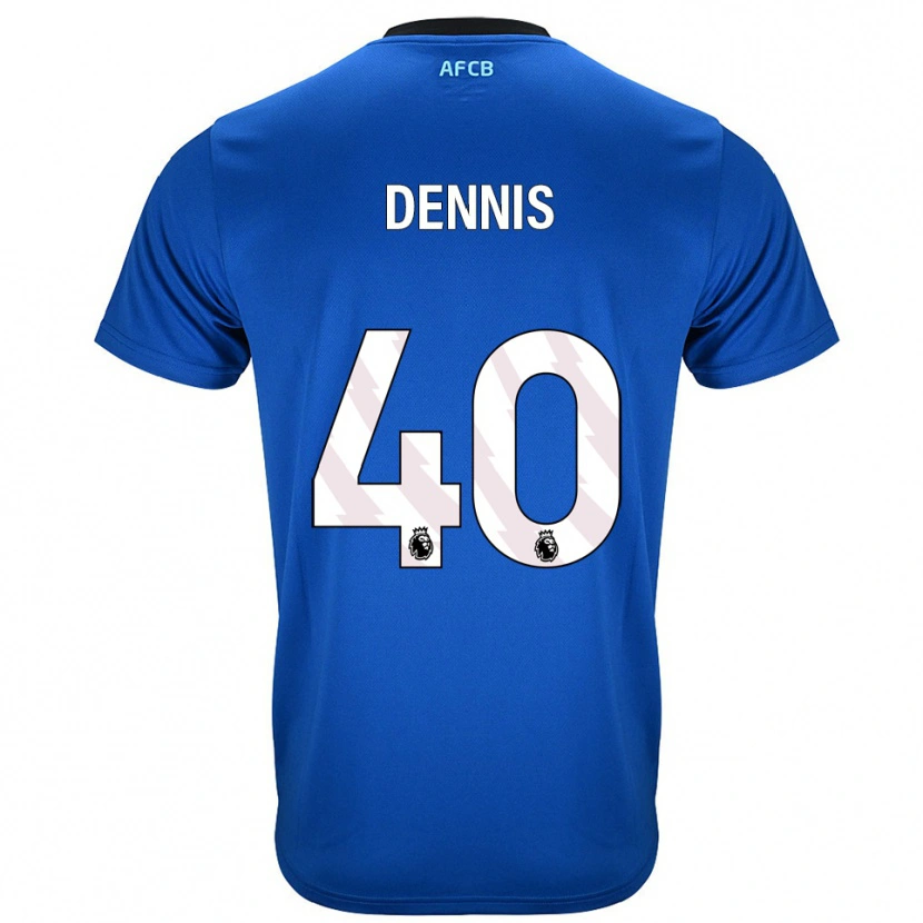 Danxen Heren Will Dennis #40 Blauw Zwart Uitshirt Uittenue 2025/26 T-Shirt