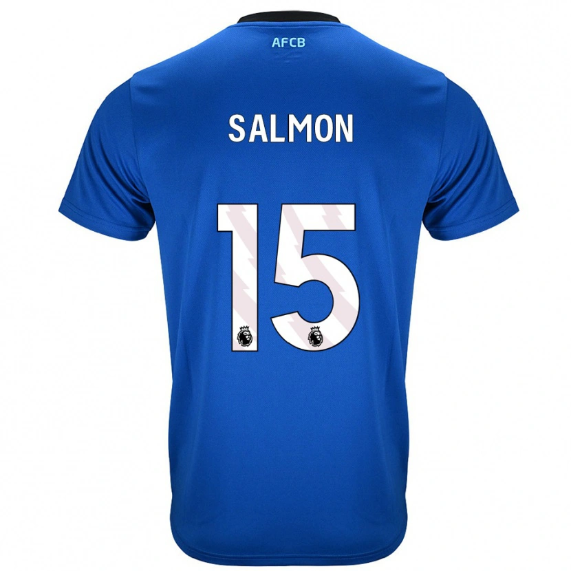 Danxen Heren Josh Salmon #15 Blauw Zwart Uitshirt Uittenue 2025/26 T-Shirt
