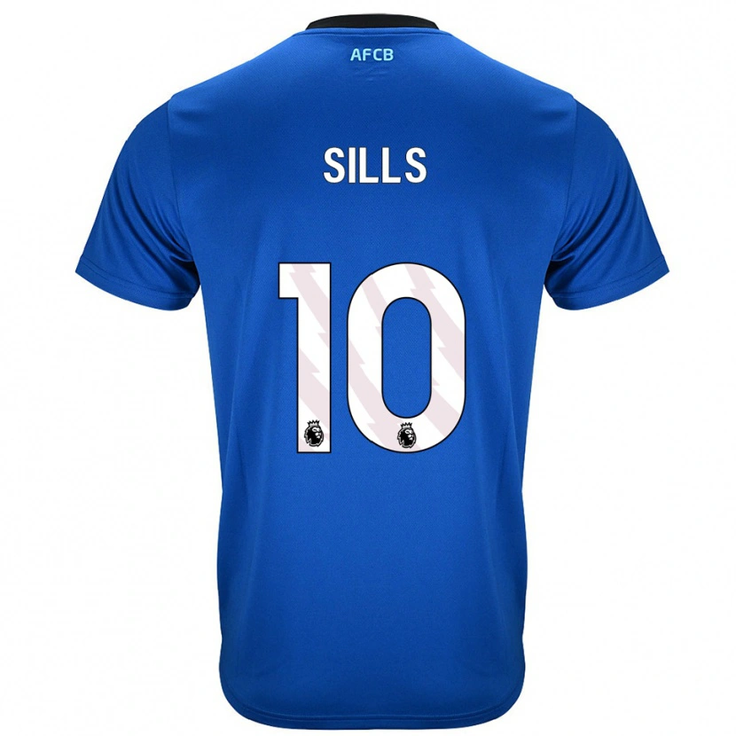 Danxen Heren Ethan Sills #10 Blauw Zwart Uitshirt Uittenue 2025/26 T-Shirt
