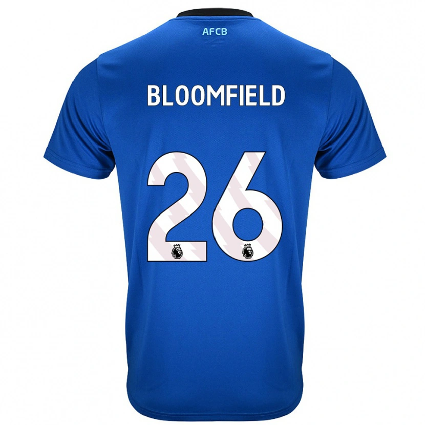 Danxen Heren Erin Bloomfield #26 Blauw Zwart Uitshirt Uittenue 2025/26 T-Shirt