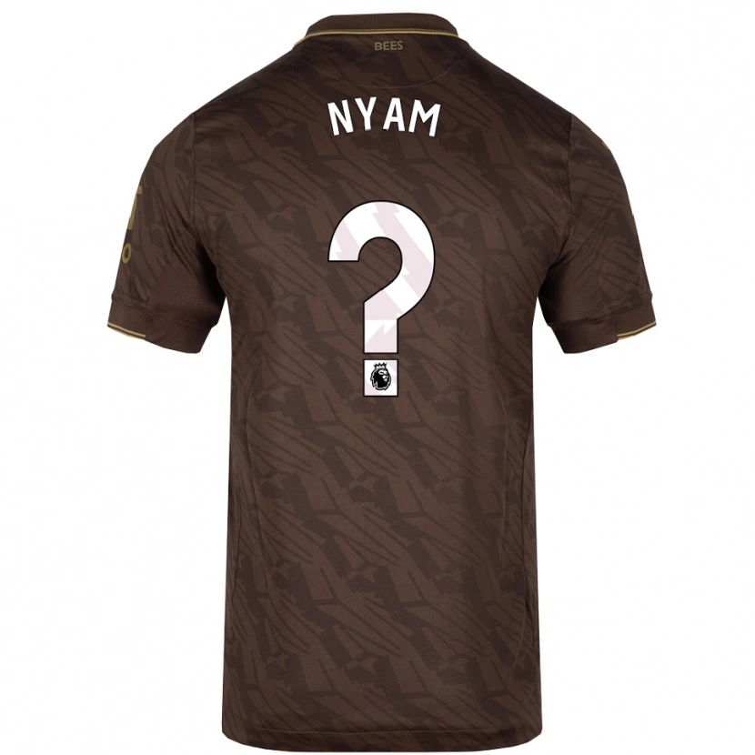 Danxen Heren Jenom Nyam #0 Bruin Goud Uitshirt Uittenue 2025/26 T-Shirt