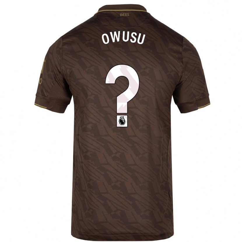 Danxen Heren Nedved Owusu #0 Bruin Goud Uitshirt Uittenue 2025/26 T-Shirt