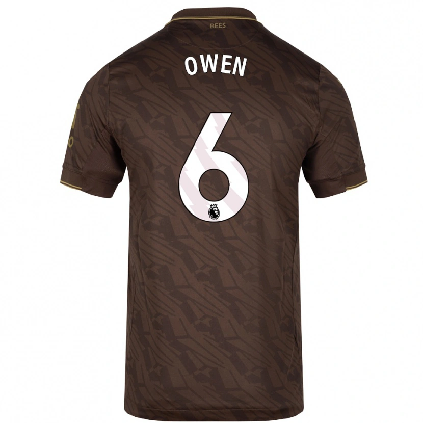 Danxen Heren Riley Owen #6 Bruin Goud Uitshirt Uittenue 2025/26 T-Shirt