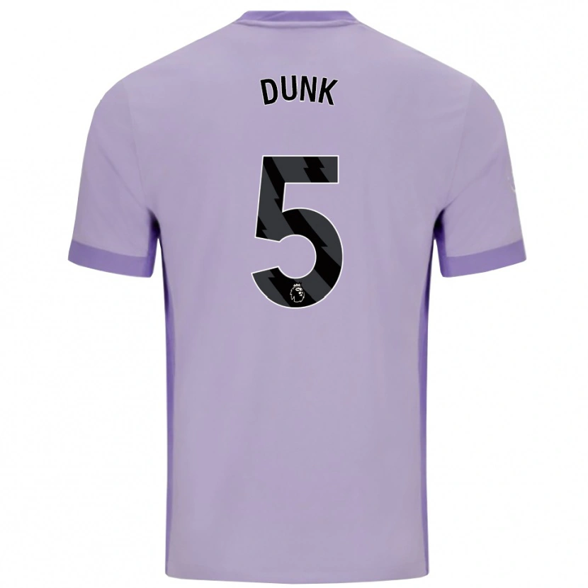 Danxen Heren Lewis Dunk #5 Taro Paars Wit Uitshirt Uittenue 2025/26 T-Shirt