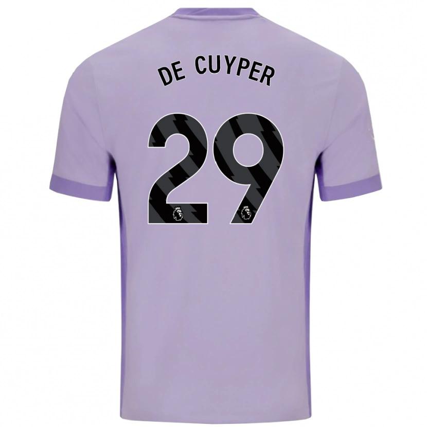 Danxen Heren Maxim De Cuyper #29 Taro Paars Wit Uitshirt Uittenue 2025/26 T-Shirt