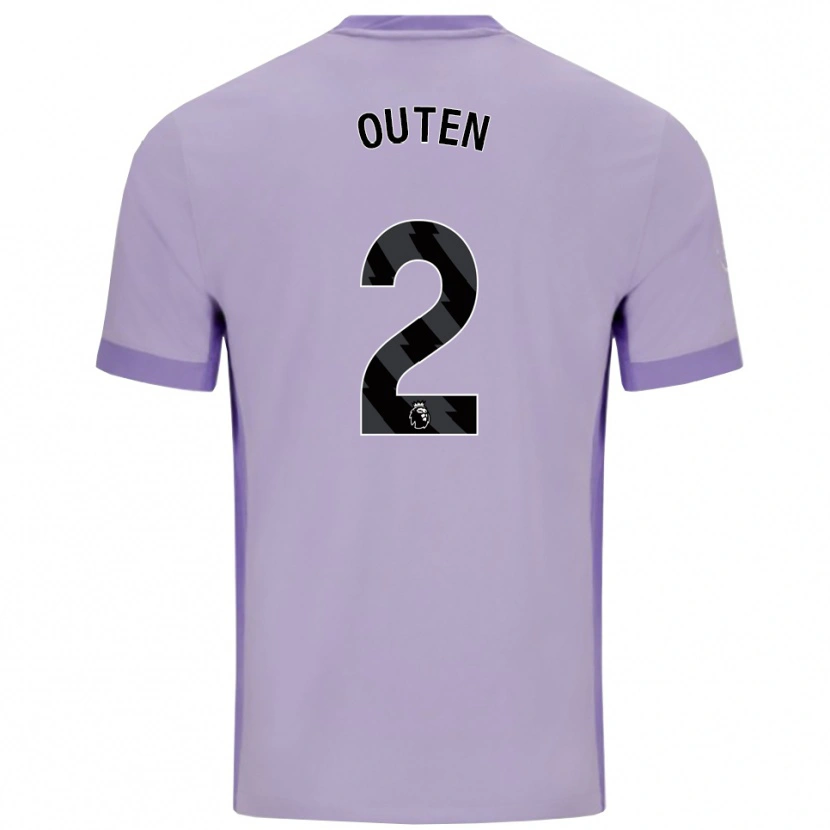 Danxen Heren Theo Outen #2 Taro Paars Wit Uitshirt Uittenue 2025/26 T-Shirt