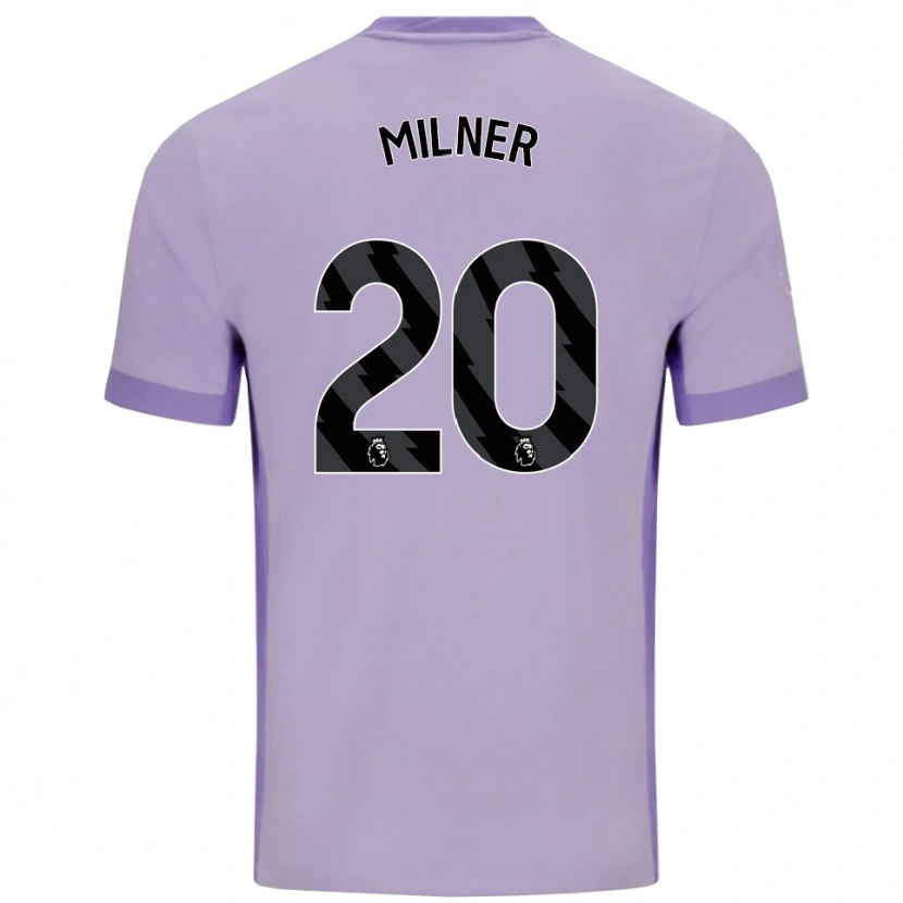 Danxen Heren James Milner #20 Taro Paars Wit Uitshirt Uittenue 2025/26 T-Shirt