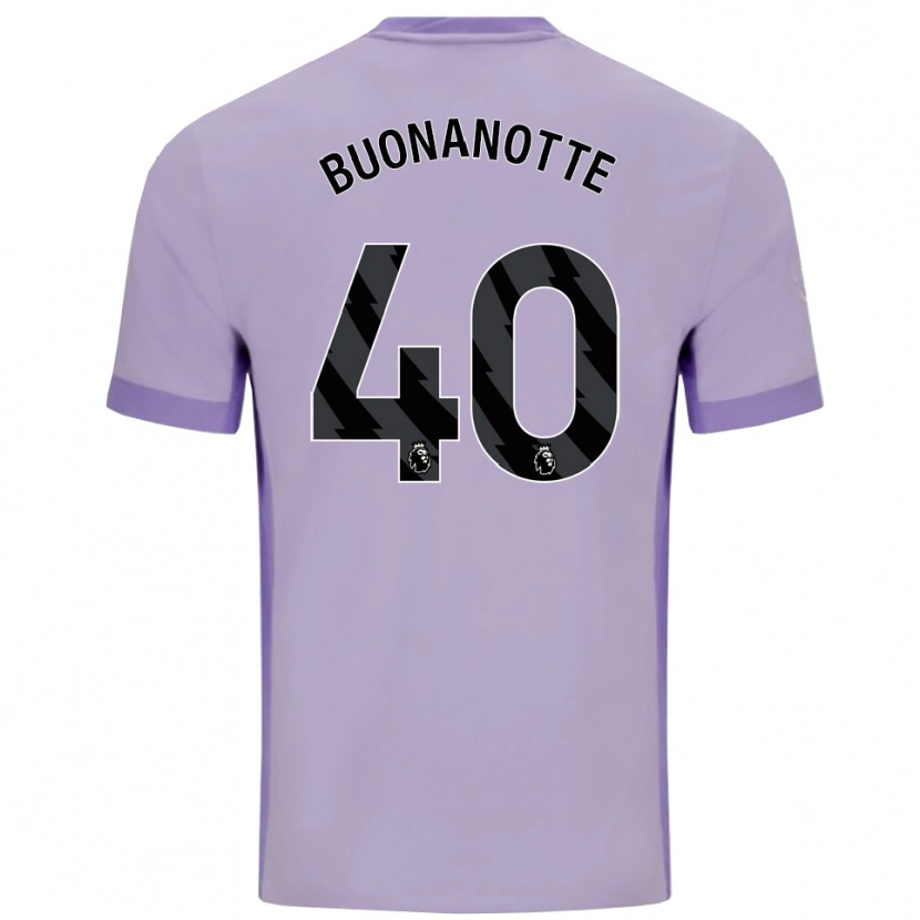 Danxen Heren Facundo Buonanotte #40 Taro Paars Wit Uitshirt Uittenue 2025/26 T-Shirt