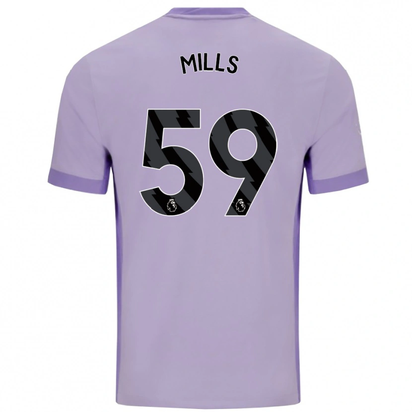 Danxen Heren Harry Mills #59 Taro Paars Wit Uitshirt Uittenue 2025/26 T-Shirt