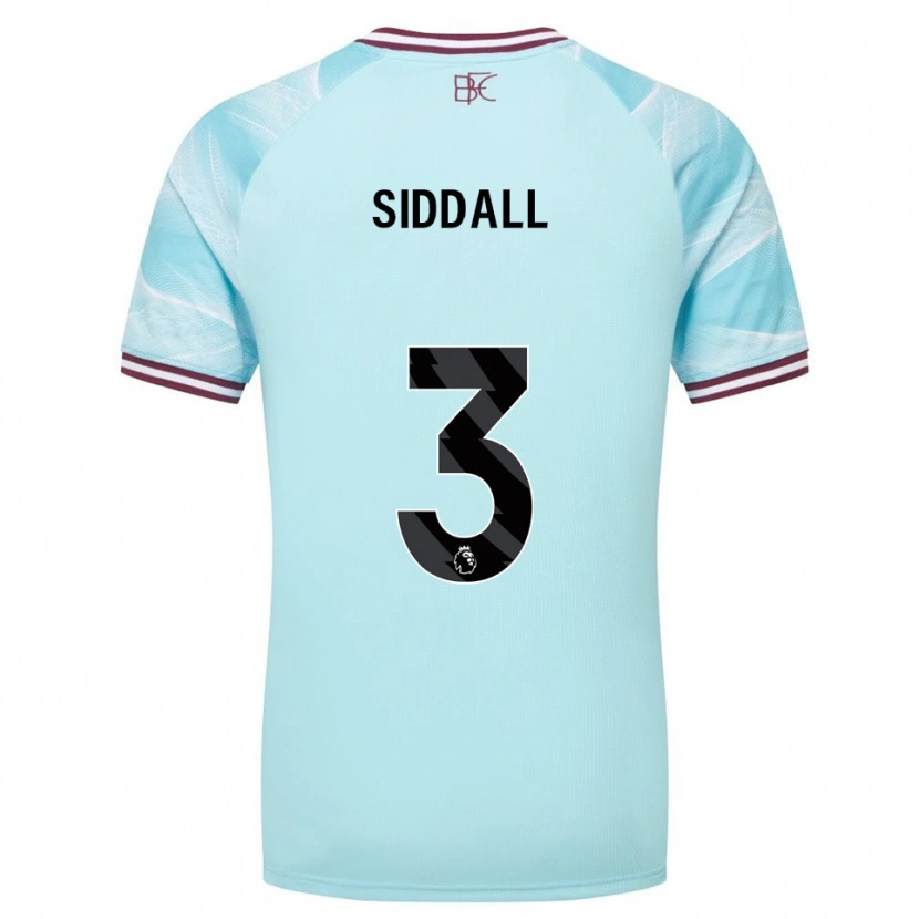 Danxen Heren Emma Siddall #3 Hemelsblauw Bourgondisch Uitshirt Uittenue 2025/26 T-Shirt
