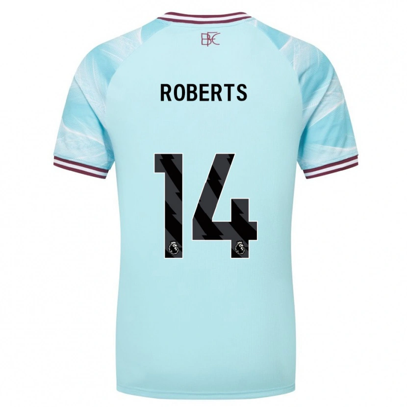 Danxen Heren Connor Roberts #14 Hemelsblauw Bourgondisch Uitshirt Uittenue 2025/26 T-Shirt