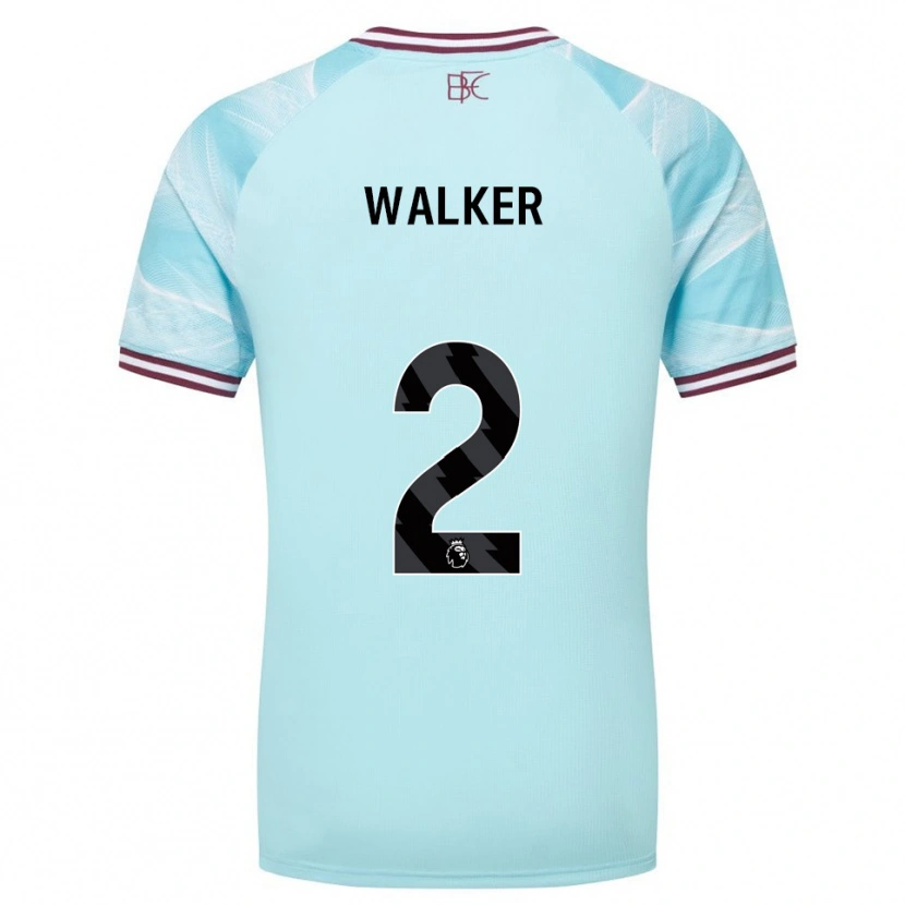 Danxen Heren Kyle Walker #2 Hemelsblauw Bourgondisch Uitshirt Uittenue 2025/26 T-Shirt