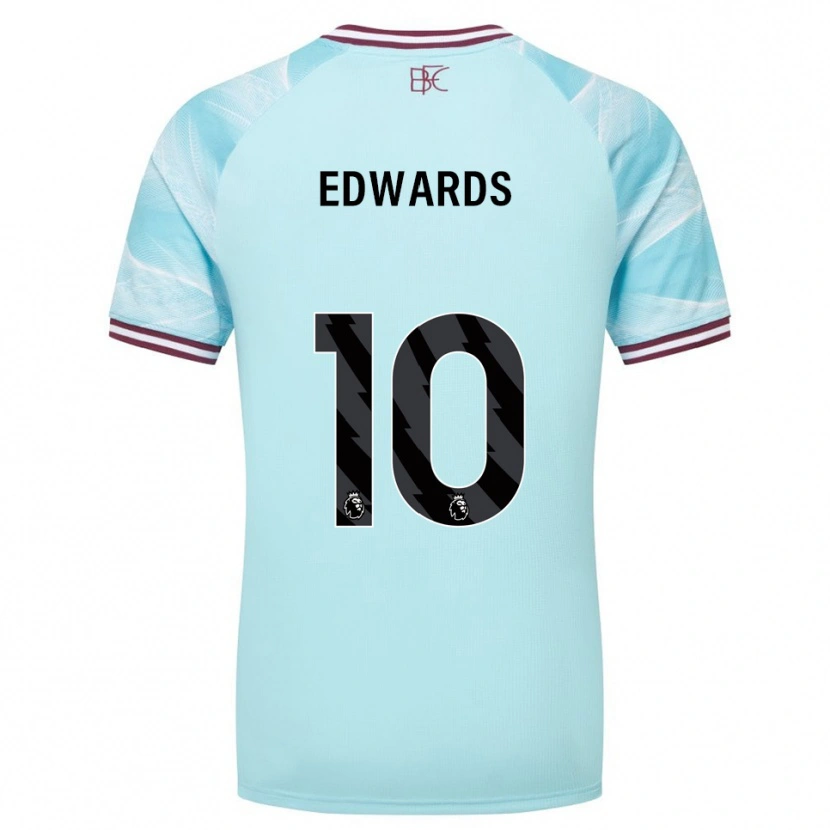 Danxen Heren Marcus Edwards #10 Hemelsblauw Bourgondisch Uitshirt Uittenue 2025/26 T-Shirt