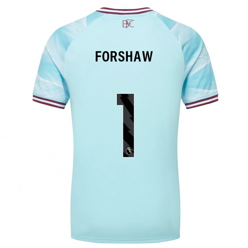 Danxen Heren Lewis Forshaw #1 Hemelsblauw Bourgondisch Uitshirt Uittenue 2025/26 T-Shirt