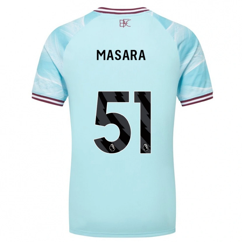Danxen Heren Vernon Masara #51 Hemelsblauw Bourgondisch Uitshirt Uittenue 2025/26 T-Shirt