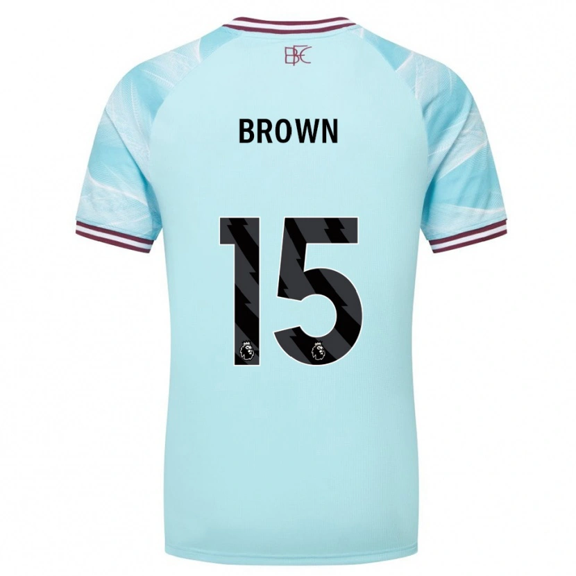 Danxen Heren Kian Mcmahon-Brown #15 Hemelsblauw Bourgondisch Uitshirt Uittenue 2025/26 T-Shirt