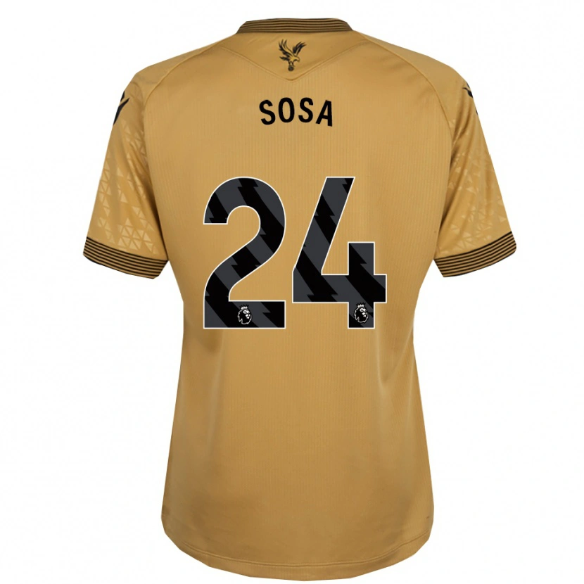 Danxen Heren Borna Sosa #24 Goud Zwart Uitshirt Uittenue 2025/26 T-Shirt