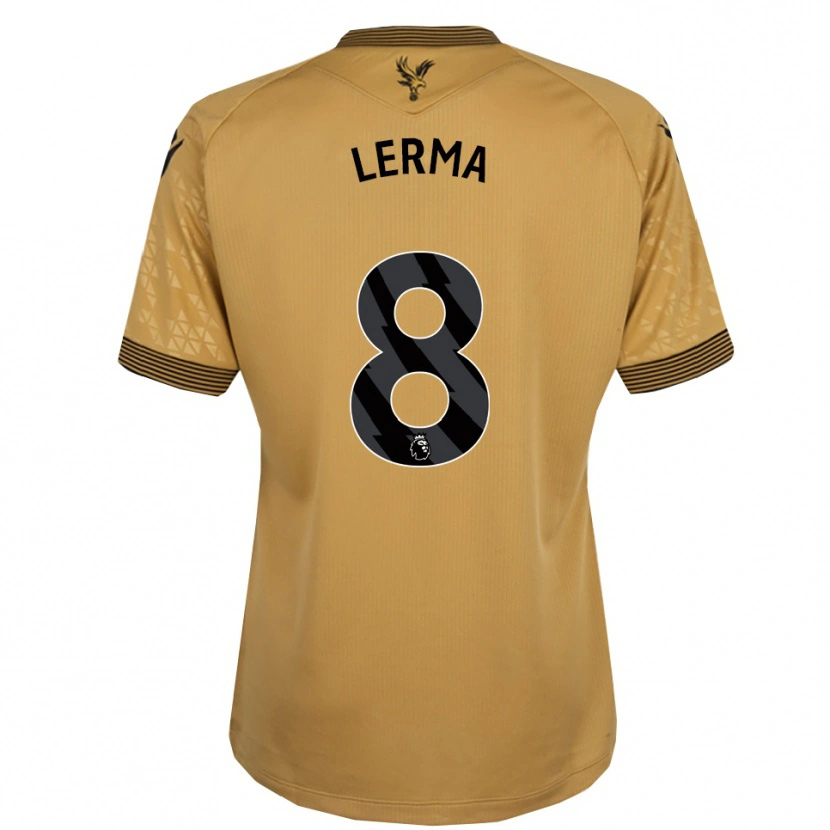 Danxen Heren Jefferson Lerma #8 Goud Zwart Uitshirt Uittenue 2025/26 T-Shirt