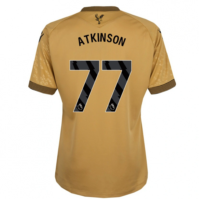 Danxen Heren Isibeal Atkinson #77 Goud Zwart Uitshirt Uittenue 2025/26 T-Shirt