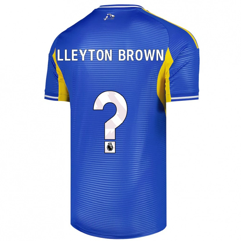 Danxen Heren Lleyton Brown #0 Blauw Geel Uitshirt Uittenue 2025/26 T-Shirt
