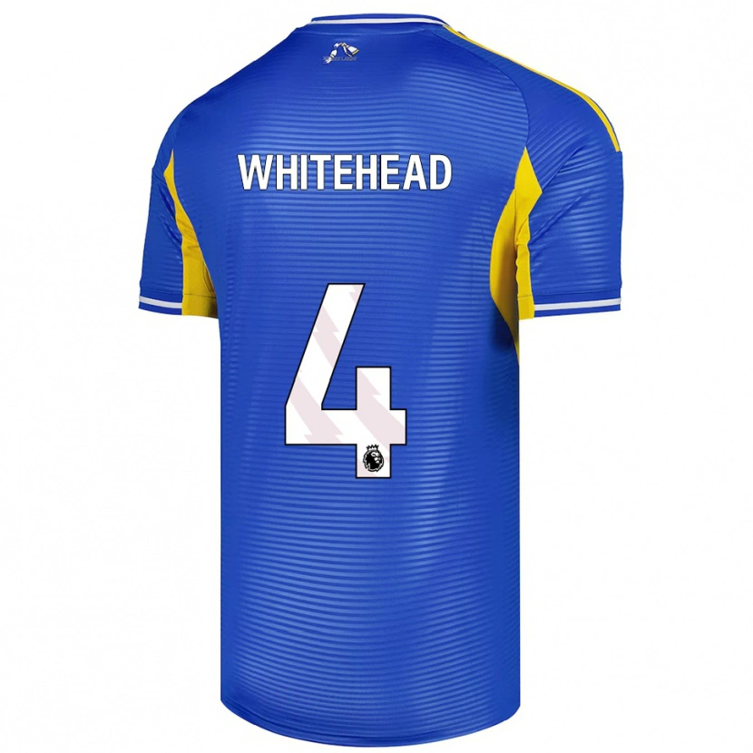 Danxen Heren Loui Whitehead #4 Blauw Geel Uitshirt Uittenue 2025/26 T-Shirt