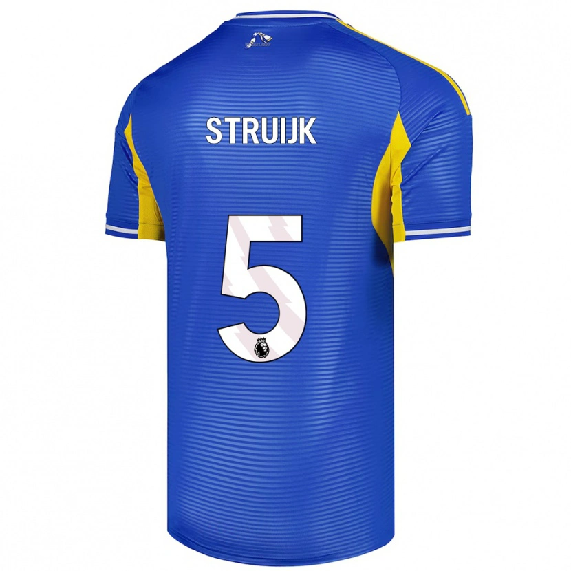 Danxen Heren Pascal Struijk #5 Blauw Geel Uitshirt Uittenue 2025/26 T-Shirt
