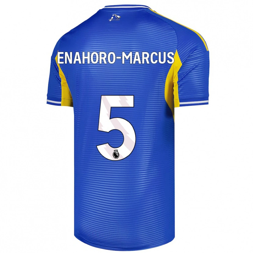 Danxen Heren Louis Enahoro-Marcus #5 Blauw Geel Uitshirt Uittenue 2025/26 T-Shirt
