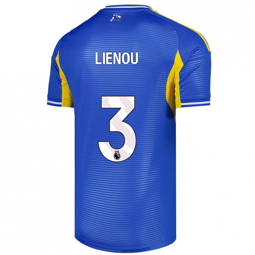 Danxen Heren Jayden Lienou #3 Blauw Geel Uitshirt Uittenue 2025/26 T-Shirt