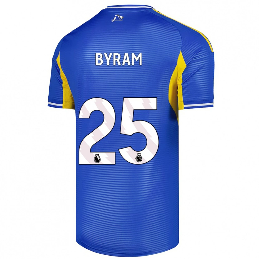 Danxen Heren Sam Byram #25 Blauw Geel Uitshirt Uittenue 2025/26 T-Shirt