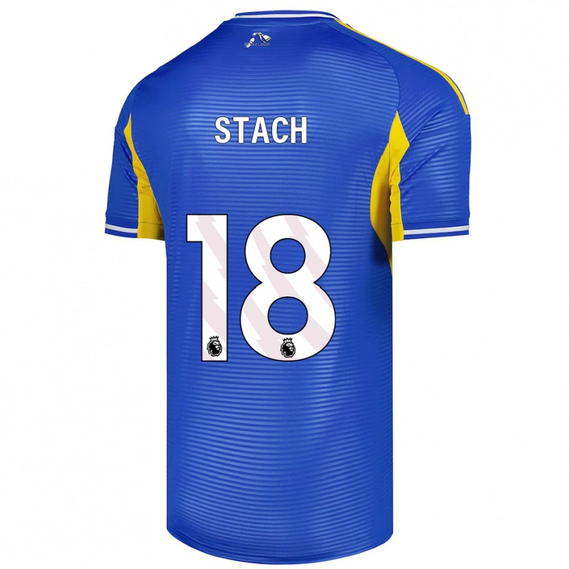 Danxen Heren Anton Stach #18 Blauw Geel Uitshirt Uittenue 2025/26 T-Shirt