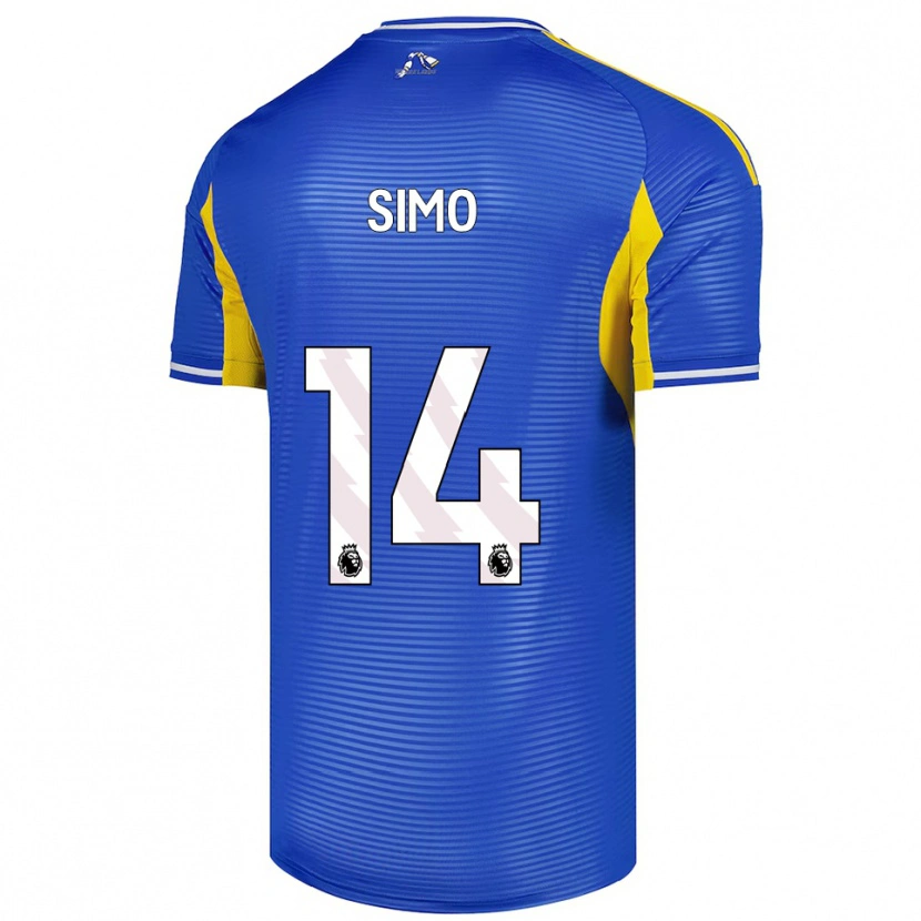 Danxen Heren Elton Simo #14 Blauw Geel Uitshirt Uittenue 2025/26 T-Shirt