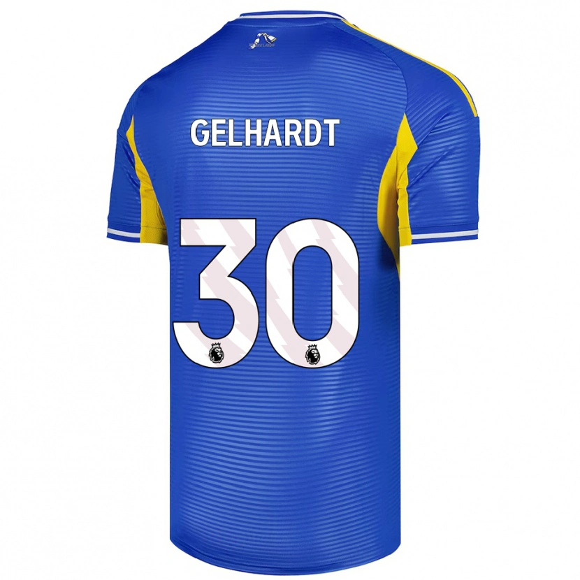 Danxen Heren Joe Gelhardt #30 Blauw Geel Uitshirt Uittenue 2025/26 T-Shirt