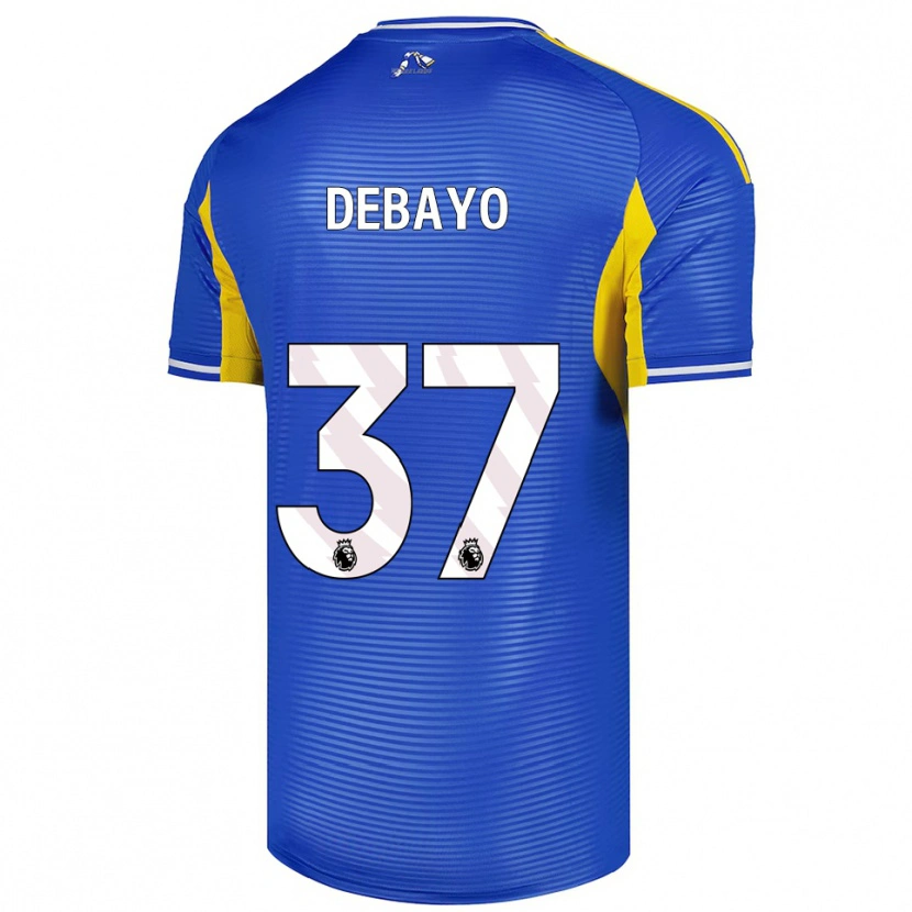 Danxen Heren James Debayo #37 Blauw Geel Uitshirt Uittenue 2025/26 T-Shirt