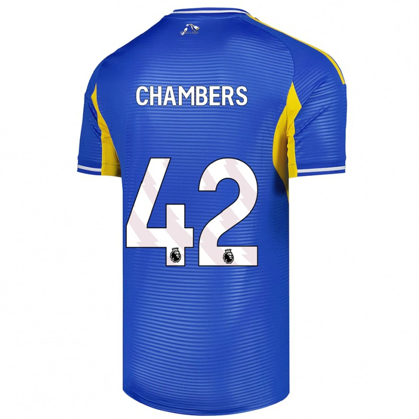 Danxen Heren Sam Chambers #42 Blauw Geel Uitshirt Uittenue 2025/26 T-Shirt