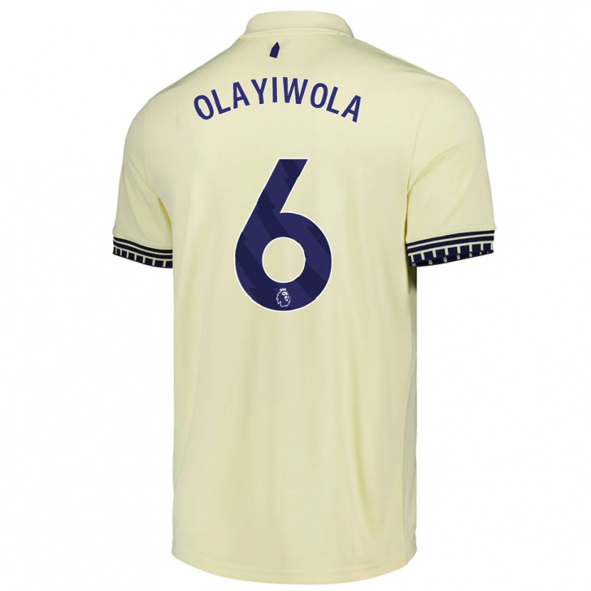 Danxen Heren Malik Olayiwola #6 Gebroken Wit Zwart Uitshirt Uittenue 2025/26 T-Shirt