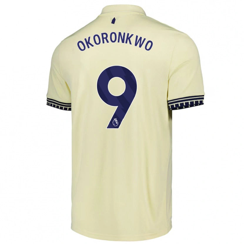 Danxen Heren Francis Okoronkwo #9 Gebroken Wit Zwart Uitshirt Uittenue 2025/26 T-Shirt
