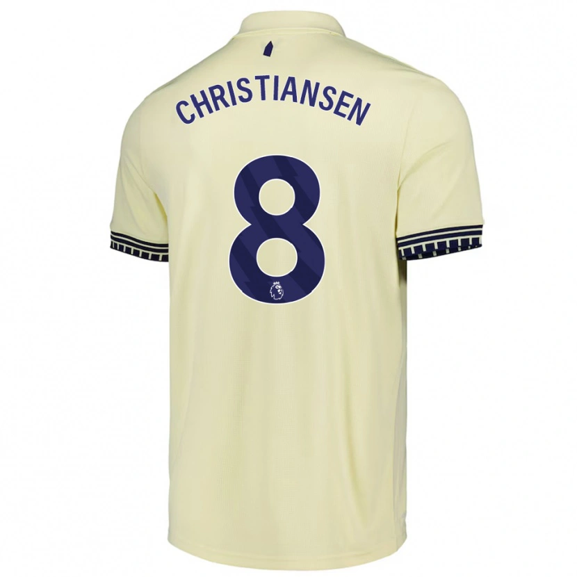 Danxen Heren Izzy Christiansen #8 Gebroken Wit Zwart Uitshirt Uittenue 2025/26 T-Shirt