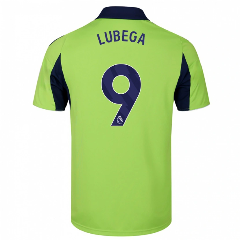 Danxen Heren Bashil Lubega #9 Groen Marineblauw Wit Uitshirt Uittenue 2025/26 T-Shirt