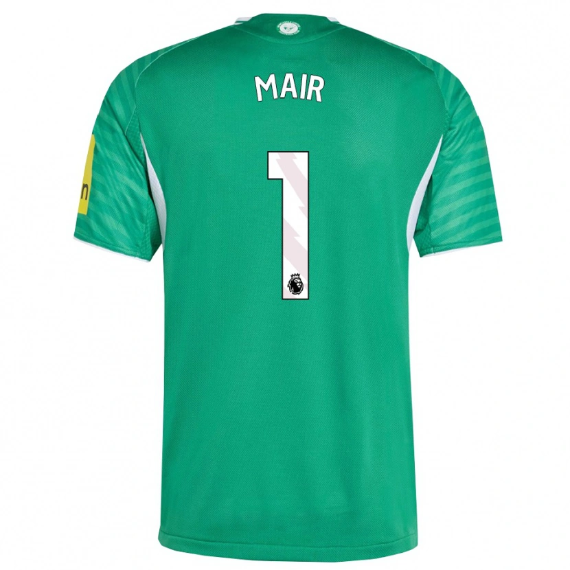 Danxen Heren George Mair #1 Groen Wit Uitshirt Uittenue 2025/26 T-Shirt