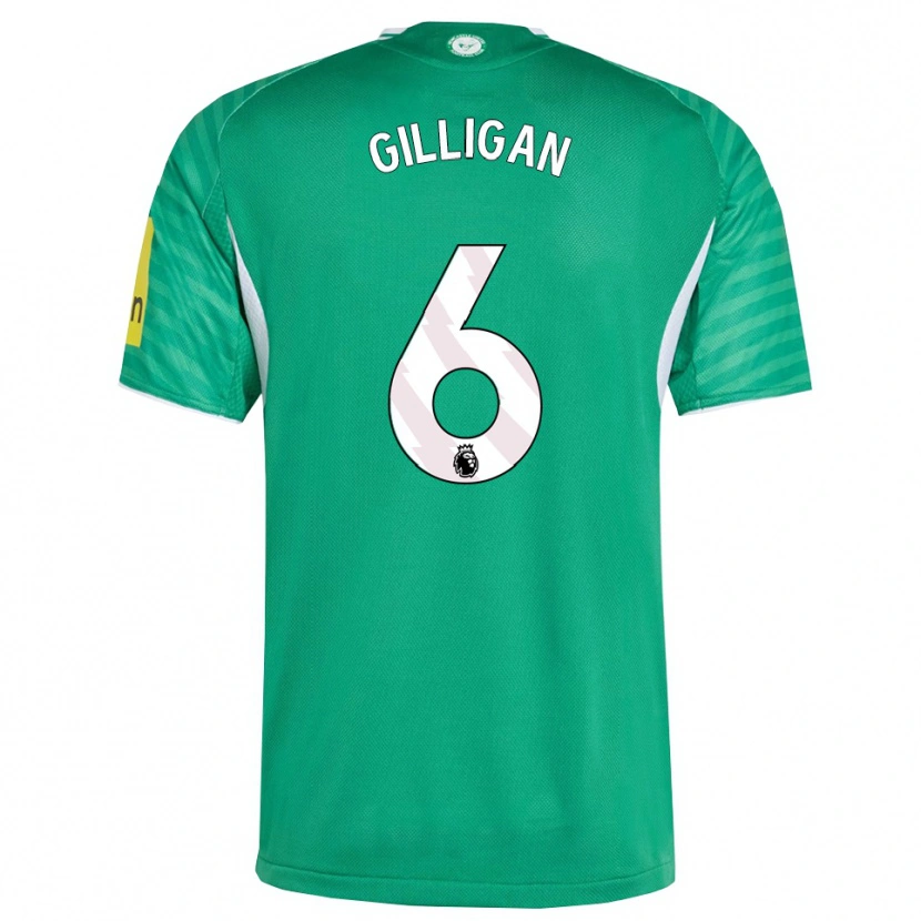 Danxen Heren Luke Gilligan #6 Groen Wit Uitshirt Uittenue 2025/26 T-Shirt