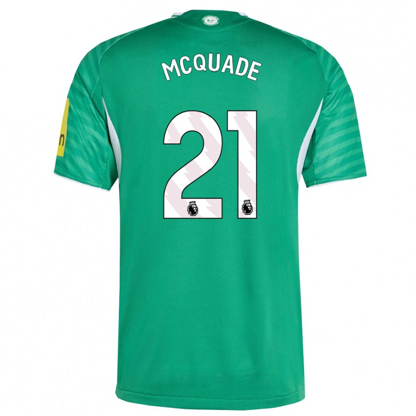 Danxen Heren Jasmine Mcquade #21 Groen Wit Uitshirt Uittenue 2025/26 T-Shirt