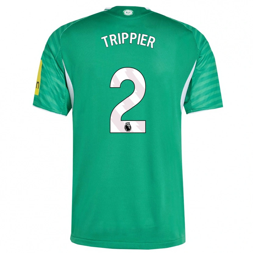 Danxen Heren Kieran Trippier #2 Groen Wit Uitshirt Uittenue 2025/26 T-Shirt