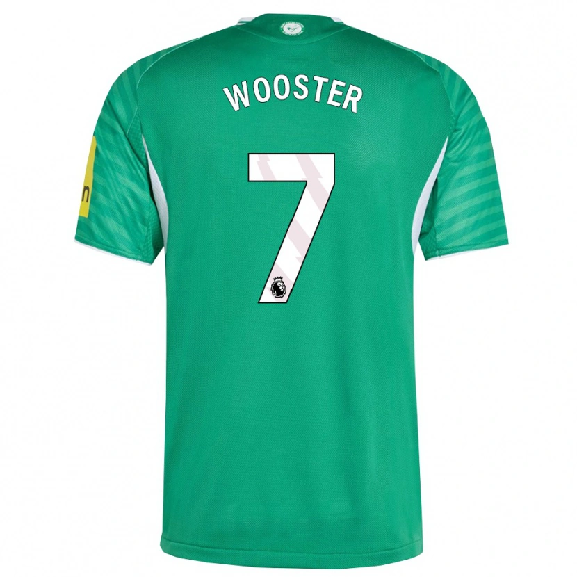 Danxen Heren Kacey Wooster #7 Groen Wit Uitshirt Uittenue 2025/26 T-Shirt