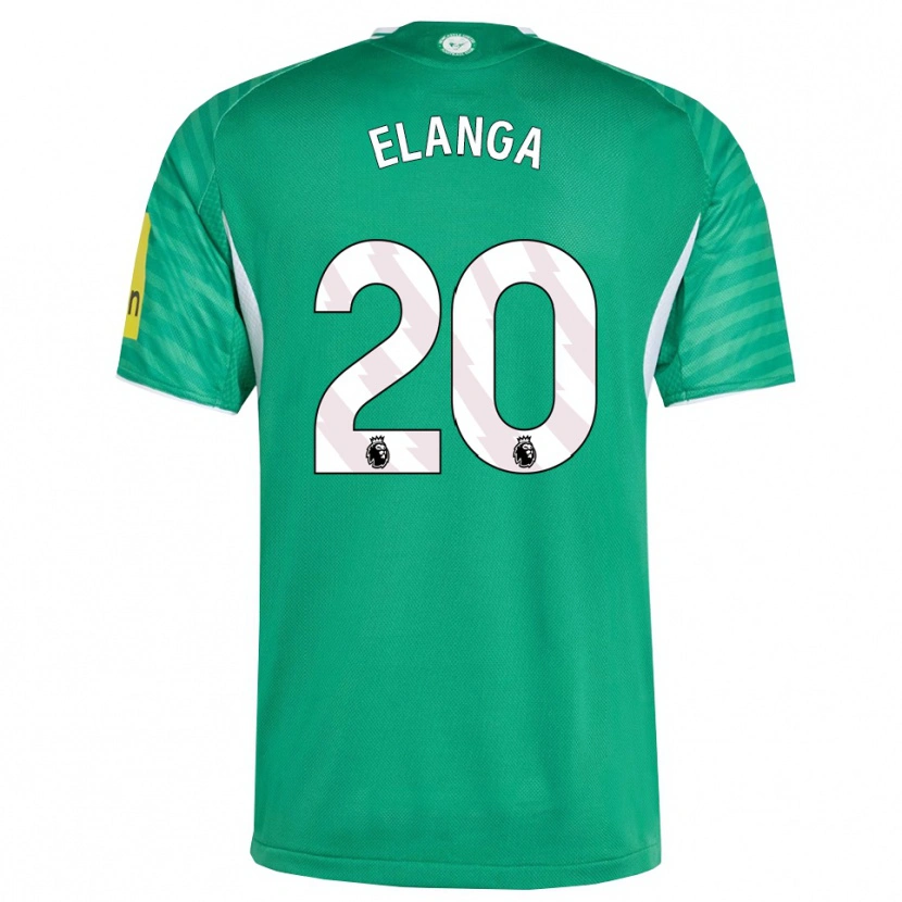 Danxen Heren Anthony Elanga #20 Groen Wit Uitshirt Uittenue 2025/26 T-Shirt