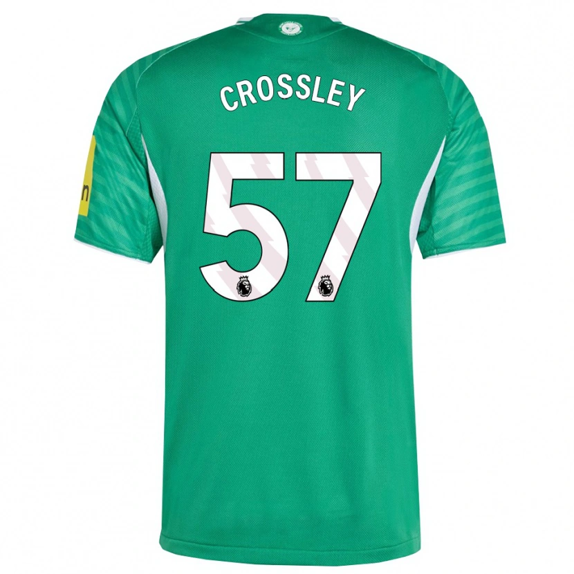 Danxen Heren Kyle Crossley #57 Groen Wit Uitshirt Uittenue 2025/26 T-Shirt