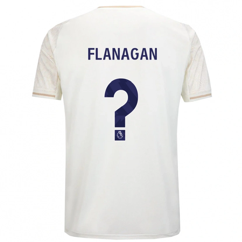Danxen Heren Theo Flanagan #0 Gebroken Wit Zwart Uitshirt Uittenue 2025/26 T-Shirt