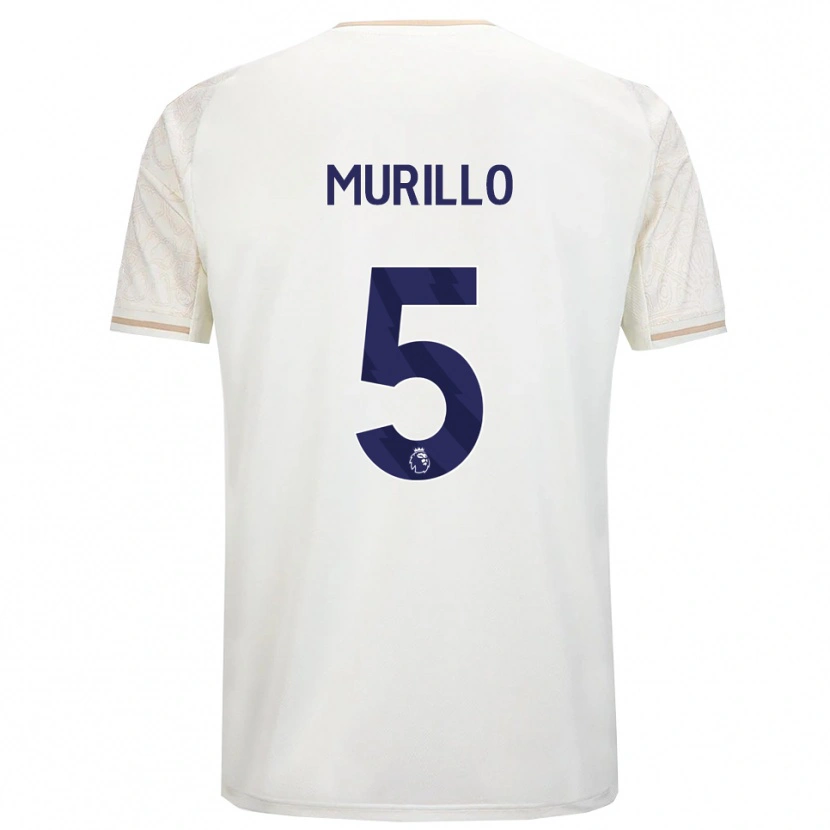 Danxen Heren Murillo #5 Gebroken Wit Zwart Uitshirt Uittenue 2025/26 T-Shirt