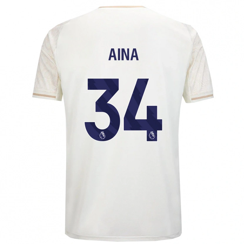 Danxen Heren Ola Aina #34 Gebroken Wit Zwart Uitshirt Uittenue 2025/26 T-Shirt