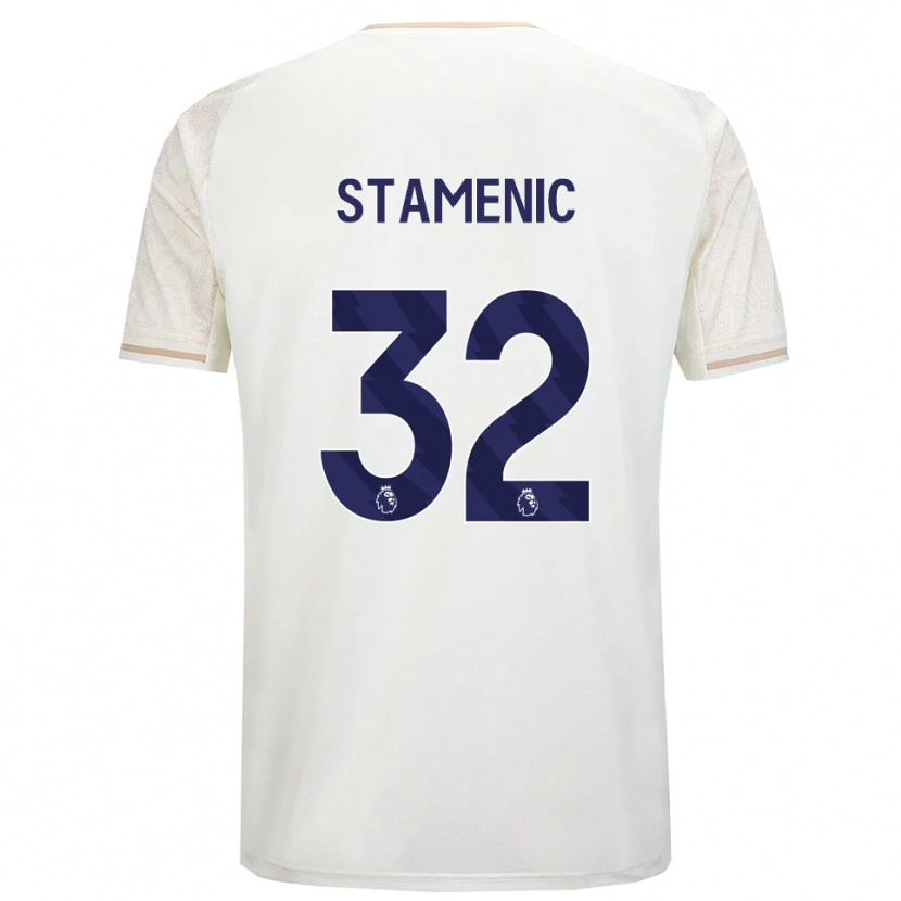 Danxen Heren Marko Stamenic #32 Gebroken Wit Zwart Uitshirt Uittenue 2025/26 T-Shirt