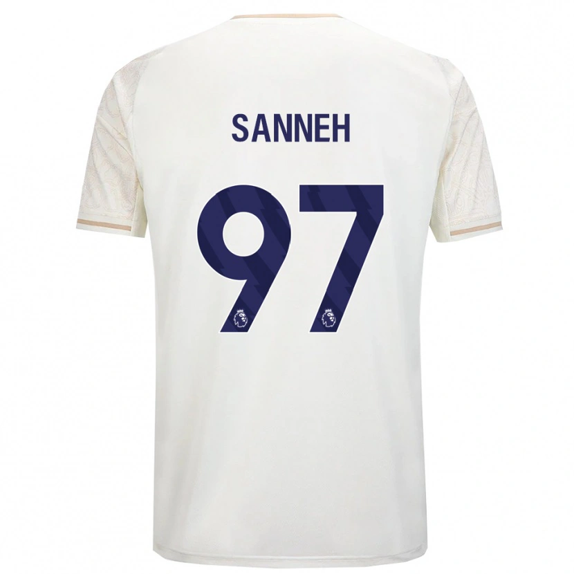 Danxen Heren Buba Sanneh #97 Gebroken Wit Zwart Uitshirt Uittenue 2025/26 T-Shirt